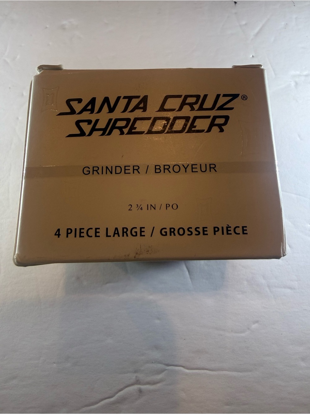 Santa Cruz Black Large 4-Piece Grinder